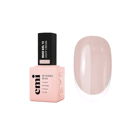 Base Gel Light Cream #12 – Gel Camouflage Crème Clair | E.MiLac
