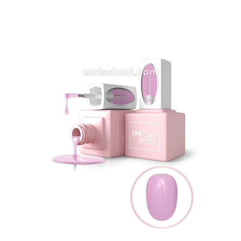 E.MiLac PR Orchid #195 - Vernis semi-permanent pastel 9 ml