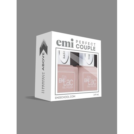 E.MiLac Set Perfect Couple - Base & Top Gel 9 ml | Manucure longue tenue