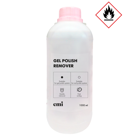 Dissolvant Gel & Vernis E.MiLac 1000 ml - Sans limage, parfumé