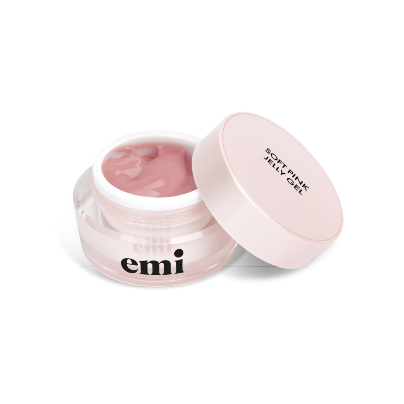 Soft Pink Jelly Gel 15 g – Gel ongles rose semi-transparent effet jelly