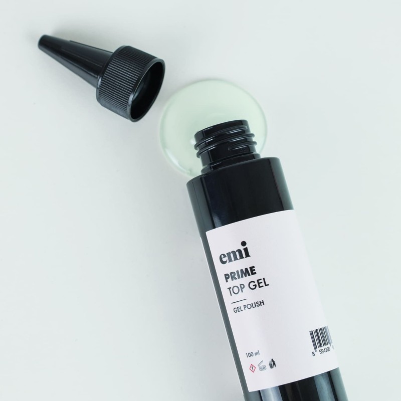 E.MiLac Top Gel 9 ml - Top coat gel satiné longue tenue