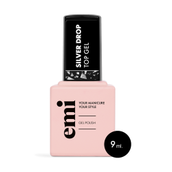 Silver Drop Top Gel – Top Coat Effet Argenté | E.MiLac