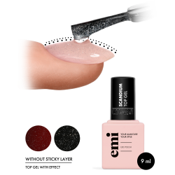 Scandium Top Gel – Top Coat Argenté Élégant | E.MiLac 9 ml