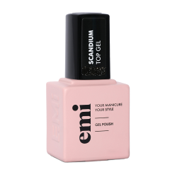 Scandium Top Gel – Top Coat Argenté Élégant | E.MiLac 9 ml