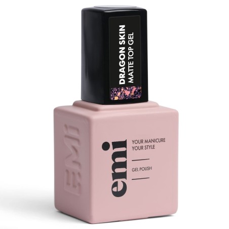Dragon Skin Matte Top Gel – Top Effet Écailles Mat | E.MiLac 9 ml