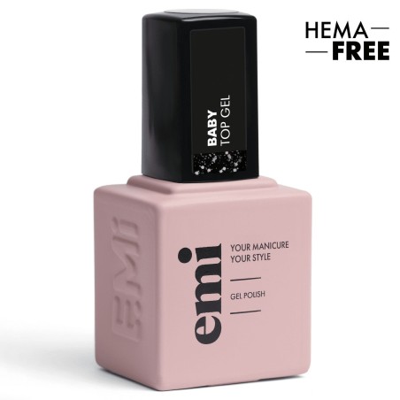 E.MiLac Baby Top Gel – Top Coat Confettis Colorés | 9 ml