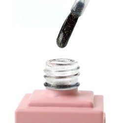 E.MiLac Artefact Top Gel – Top Coat Artistique à Paillettes | 9 ml