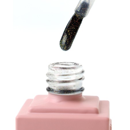 E.MiLac Artefact Top Gel – Top Coat Artistique à Paillettes | 9 ml