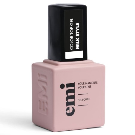 E.MiLac Color Top Milk Style – Top Coat Milky 2-en-1 | 9 ml