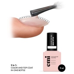 E.MiLac Color Top Milk Style – Top Coat Milky 2-en-1 | 9 ml