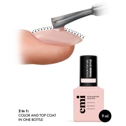 E.MiLac Color Top Tender Style – Top Coat Doux 2-en-1 | 9 ml