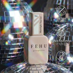 ShowLight Top Gel FEHU - Top coat scintillant 12 ml