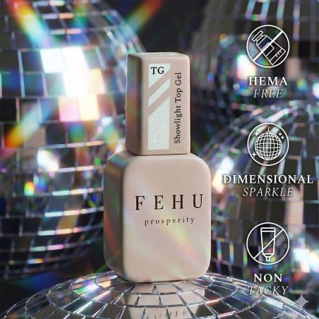 ShowLight Top Gel FEHU - Top coat scintillant 12 ml