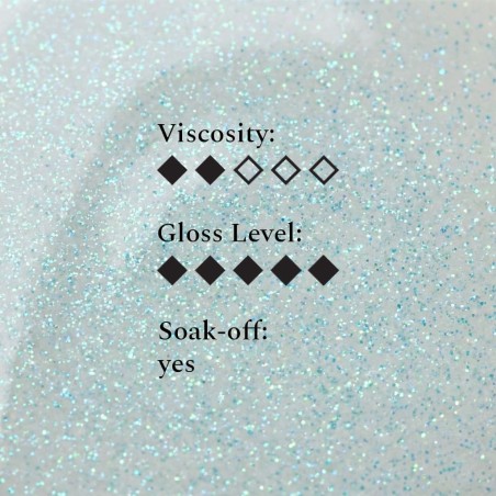 ShowLight Top Gel FEHU - Top coat scintillant 12 ml
