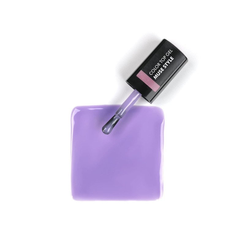 E.MiLac Color Top Muse Style – Top Coat Violet Effet Glacé | 9 ml