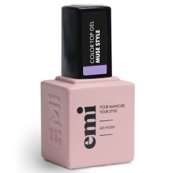 E.MiLac Color Top Muse Style – Top Coat Violet Effet Glacé | 9 ml