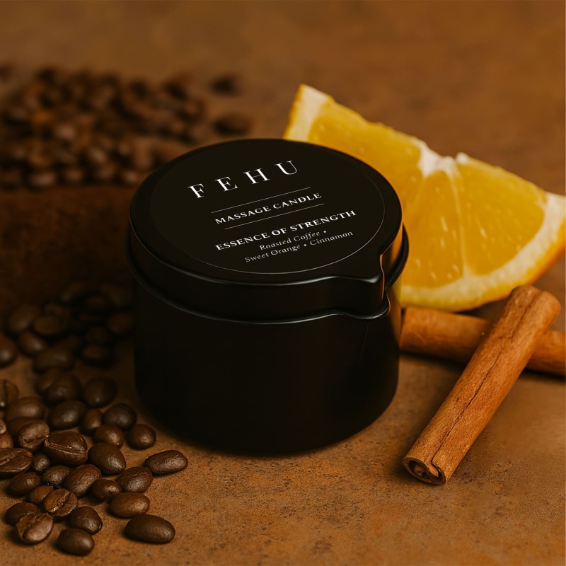 Bougie de massage Essence of Strength FEHU - 100 g
