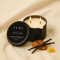Bougie de massage Aroma of Prosperity FEHU - 100 g