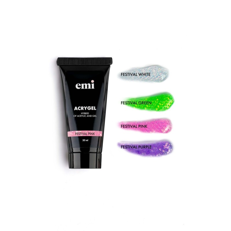 Acrygel Festival Pink – Gel Acrylique Rose Pailleté 30g