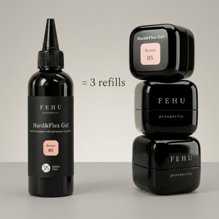 Hard & Flex Gel Bronze 100ml – Gel Construction Nude