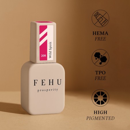 Gel Polish 208 Wild Spirit – Vernis Semi Permanent Rose Rouge