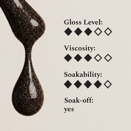 Effect Top Gel Orion 12ml – Top Coat Holo Graphite