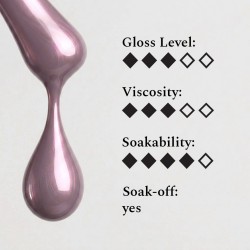 Effect Top Gel Andromeda 12ml – Top Coat Nacré Rose