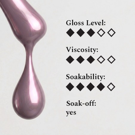 Effect Top Gel Andromeda 12ml – Top Coat Nacré Rose