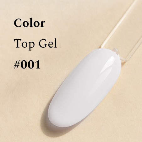 Color Top Gel Misty White 12ml – Top Coat Laiteux