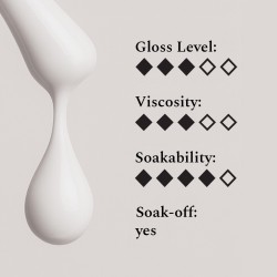 Color Top Gel Misty White 12ml – Top Coat Laiteux