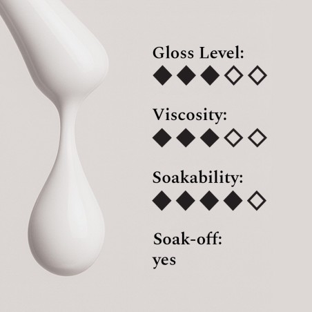 Color Top Gel Misty White 12ml – Top Coat Laiteux