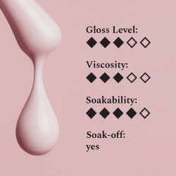 Color Top Gel Pale Camellia 12ml – Top Coat Rose Nude