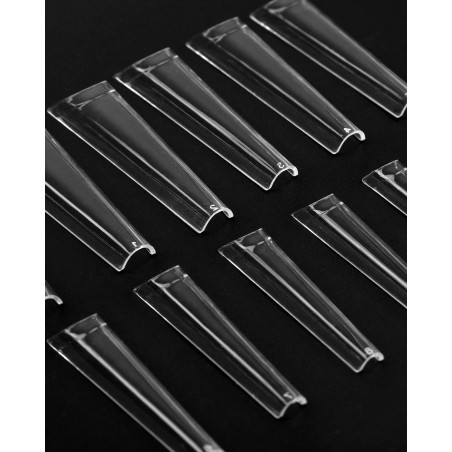 Express Manicure Nail Tips Coffin | Extensions rapides aspect naturel