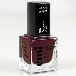 E.Mi Ultra Strong Gel Effect Burgundy Wine #027 – Vernis effet gel 9 ml