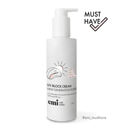 UV-Block Cream – Crème protectrice SPF 30 mains et pieds 300 ml