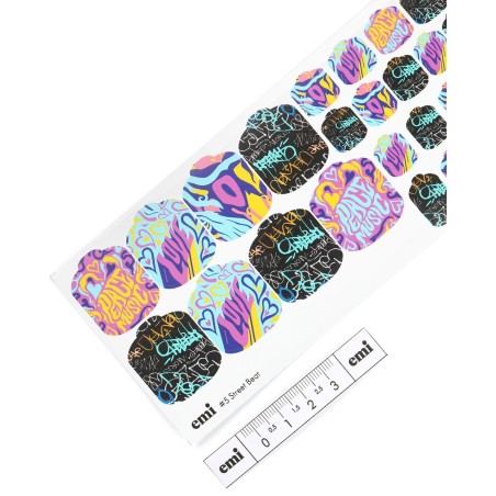 Pedicure Nail Wraps #5 Street Beat – Stickers ongles pédicure tendance