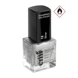 Nail Polish for Stamping #12 Silver – Vernis stamping E.MiLac 9 ml