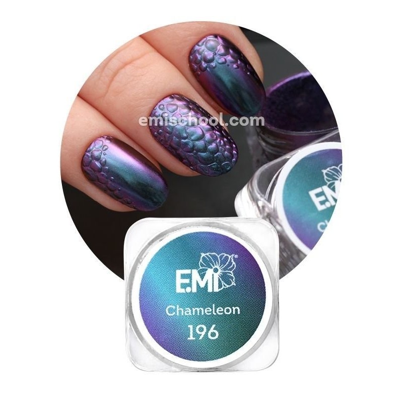 Pigment Caméléon #196 – Effet Opalescent et Brillant pour Ongles