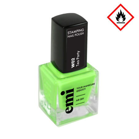 Vernis à Ongles Stamping Tea Party W2 – Collection Neon E.MiLac