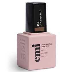 E.MiLac AR Uncensored #496 | Vernis Gel Nude Élégant 9 ml