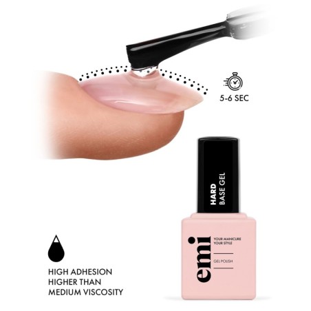 Hard Base Gel – Base Rigide Renforcée Ongles