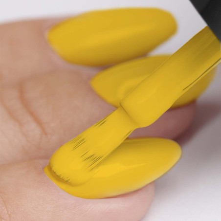 E.MiLac Sunny Day 005 – Vernis gel jaune éclatant, 9 ml
