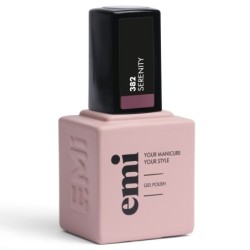 E.MiLac SS Serenity 382 – Vernis gel naturel raffiné, 9 ml