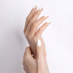 E.MiLac White Lotus #001-01 | Vernis Gel Blanc Opaque 9 ml