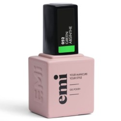 E.MiLac NEON Green Absinthe 052 – Vernis gel néon vert 9 ml