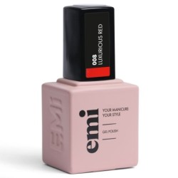 E.MiLac Luxurious Red #008 – Gel Polish 9 ml | Manucure Haute Couture