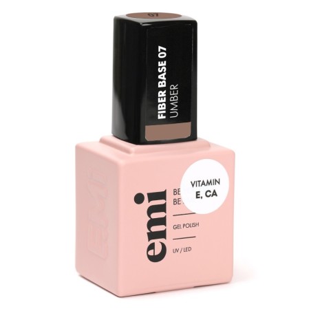 E.MiLac Fiber Base Gel Umber 7 – Base Gel Renforçante | 15 ml