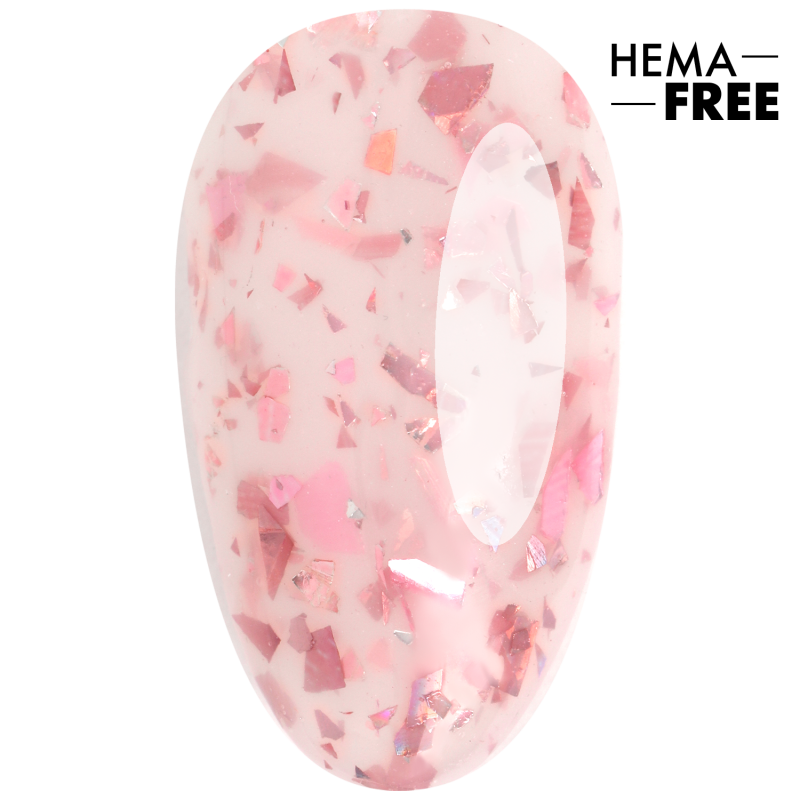 Crispy Base Gel 02 Rosette – Base Gel pour manucure brillante et renforçante