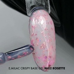 Crispy Base Gel 02 Rosette – Base Gel pour manucure brillante et renforçante